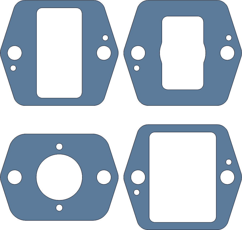 HE75/165 carburetor gasket set